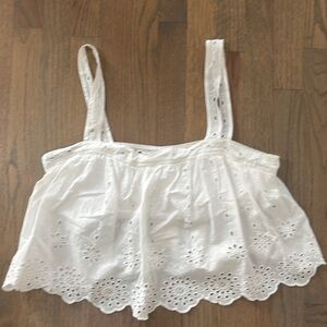 Z Supply White Eyelet Camisole